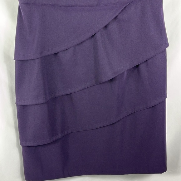 Connected Apparel embellished midi dress in PURPLE color Sz 12 - Picture 7 of 11